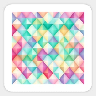 DIAMOND MULTICOLOR DESIGN, PASTEL COLOR, IPHONE CASE Sticker